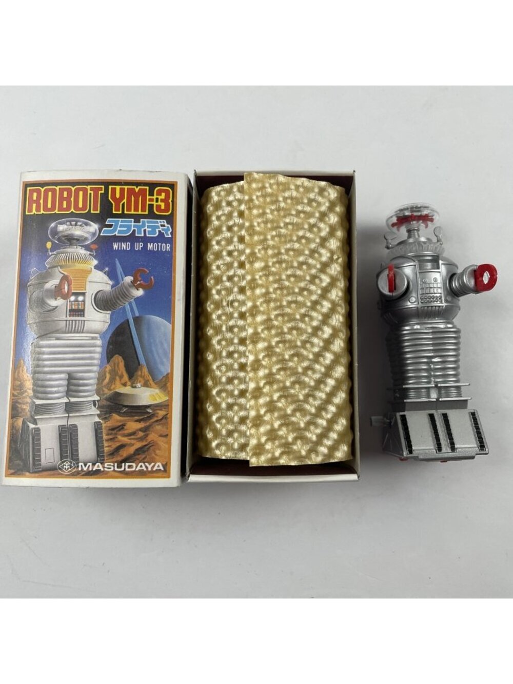 Lost In Space YM-3 Wind Up Toy ROBOT 4.5" Japan Masudaya 1985